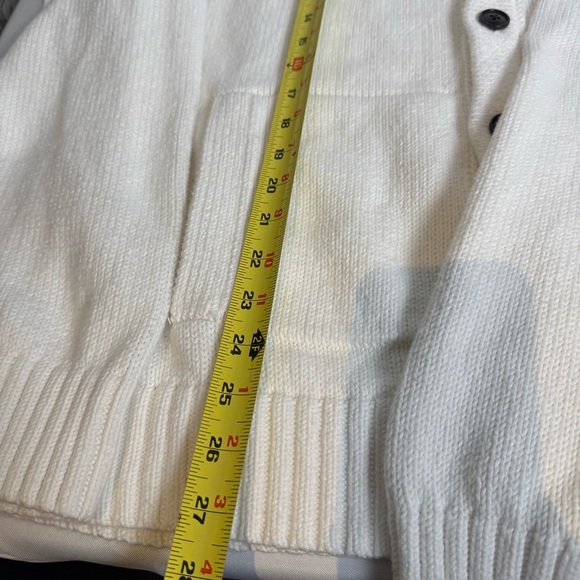 Men’s Banana Republic Cream Cardigan Sweater - Picture 8 of 10